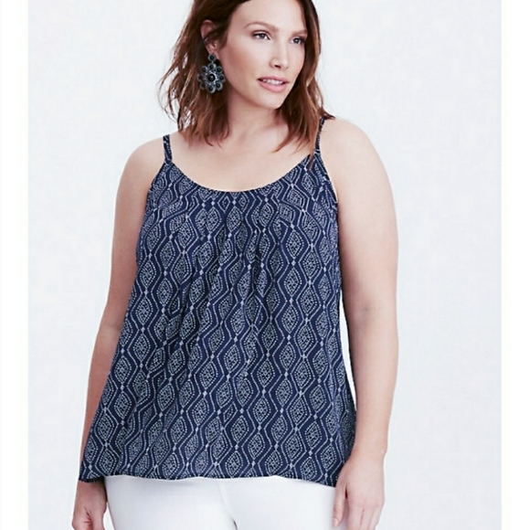 torrid Tops - Torrid navy georgette swing cami